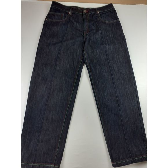 AK:CESS RELAXED FIT EMBROIDERED JEANS SZ 40 X 34 - Picture 1 of 8